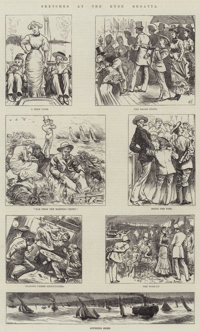 Sketches at the Ryde Regatta by Harry Furniss